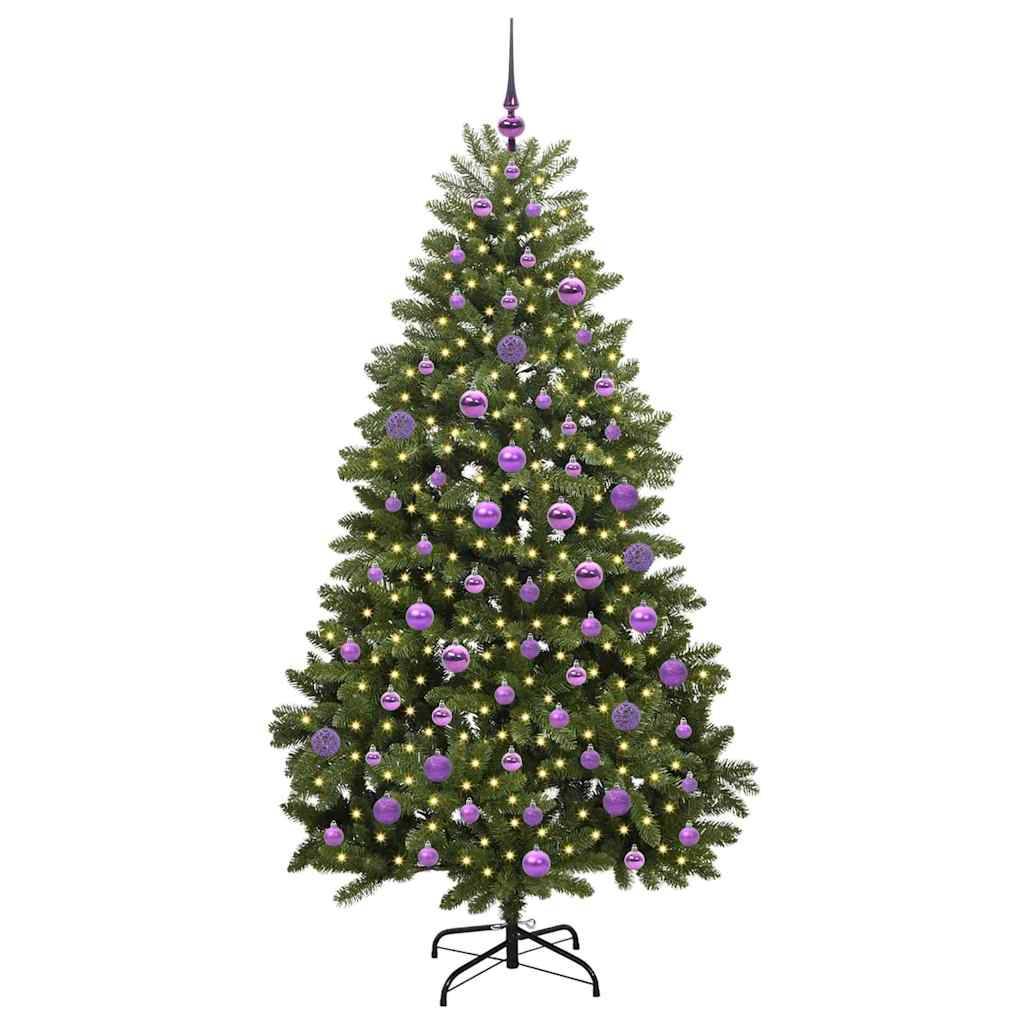 vidaXL Künstlicher Weihnachtsbaum Grün 180 cm PVC und Metall