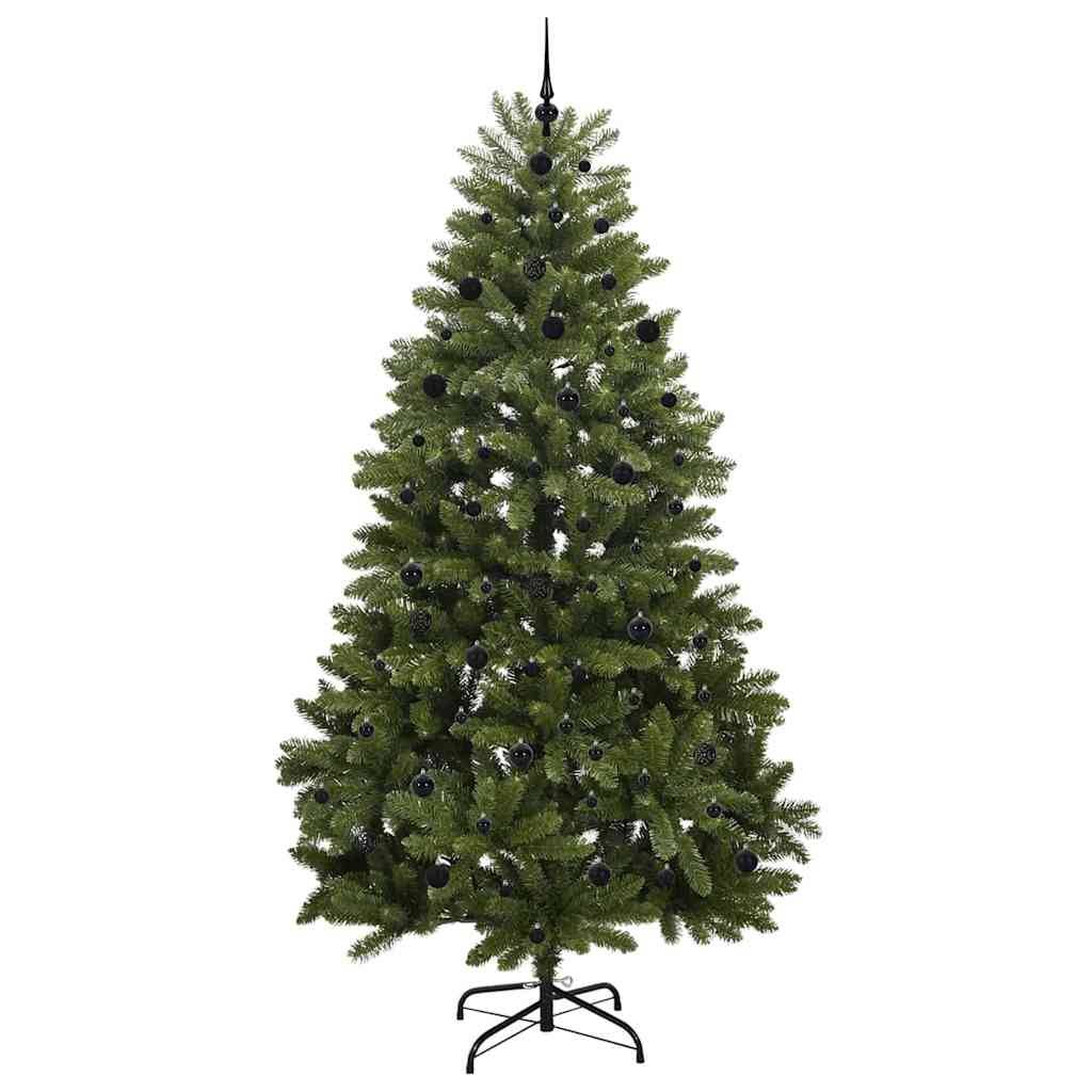 vidaXL Künstlicher Weihnachtsbaum Grün 240 cm PVC und Metall