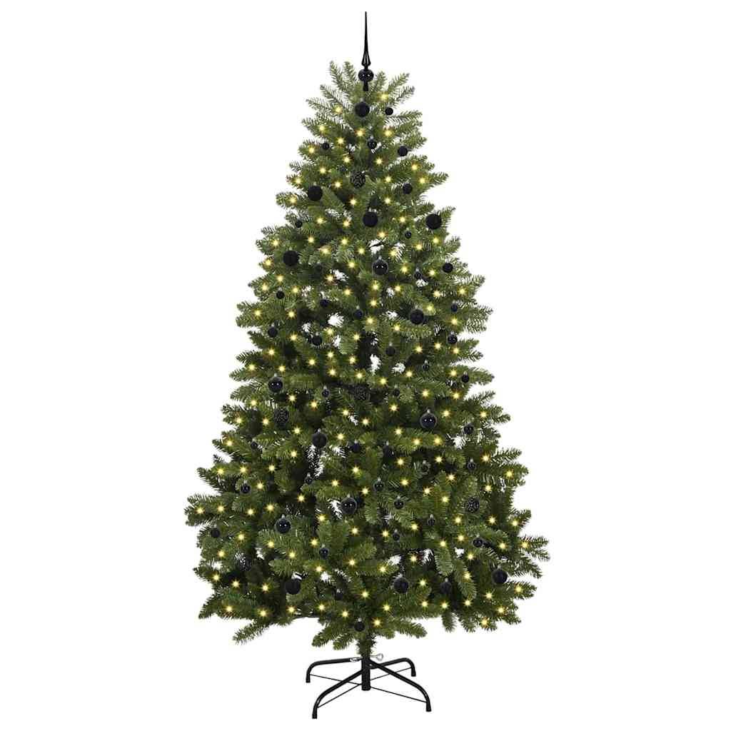vidaXL Künstlicher Weihnachtsbaum Grün 240 cm PVC und Metall