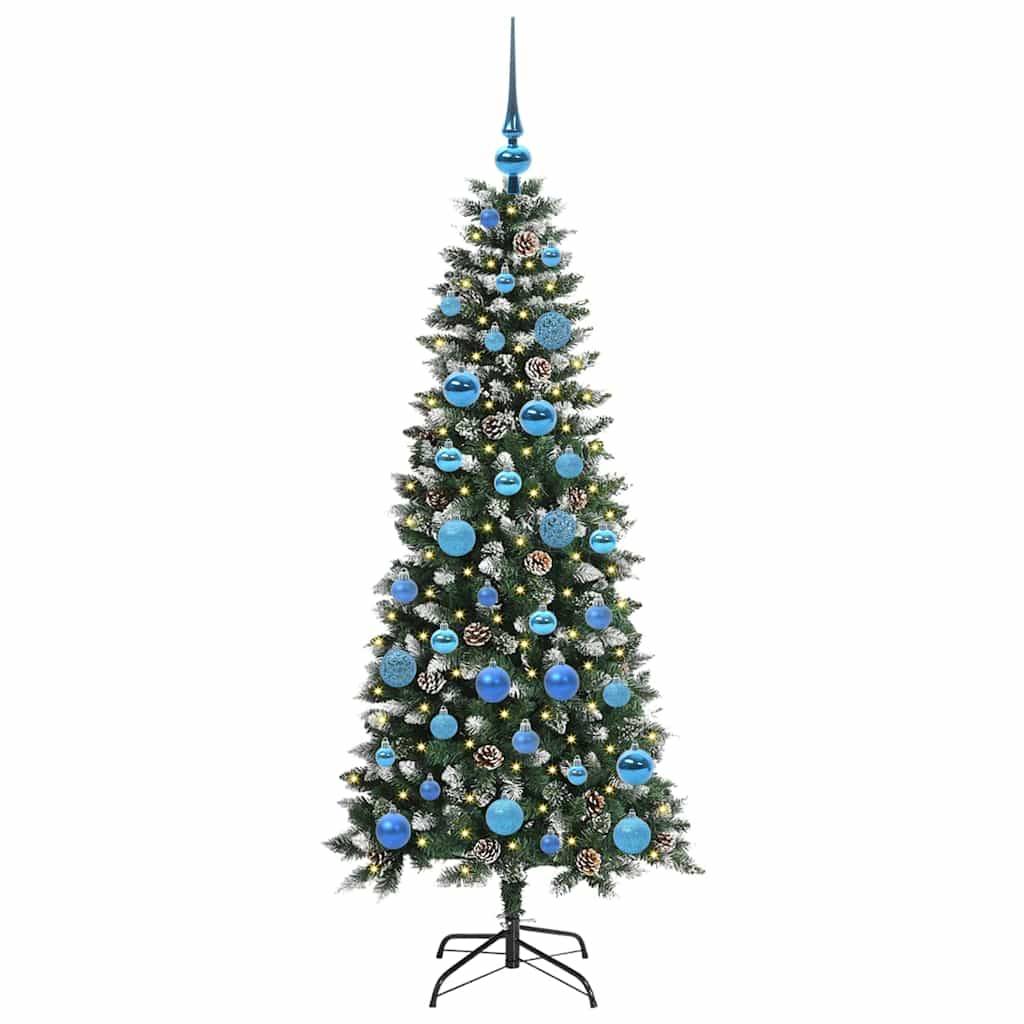 vidaXL Künstlicher Weihnachtsbaum mit 150 LEDs mit Ständer Grün 150 cm