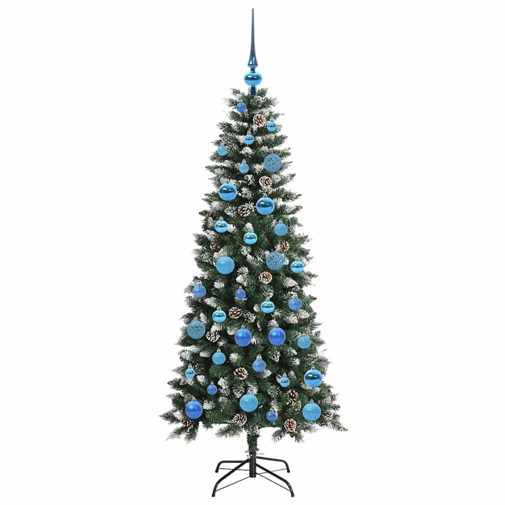 vidaXL Künstlicher Weihnachtsbaum mit 150 LEDs mit Ständer Grün 150 cm
