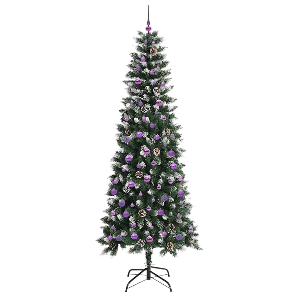 vidaXL Künstlicher Weihnachtsbaum mit 300 LEDs mit Ständer Grün 240 cm