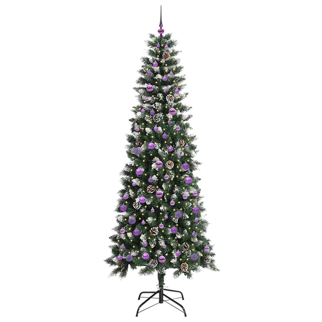 vidaXL Künstlicher Weihnachtsbaum mit 300 LEDs mit Ständer Grün 240 cm