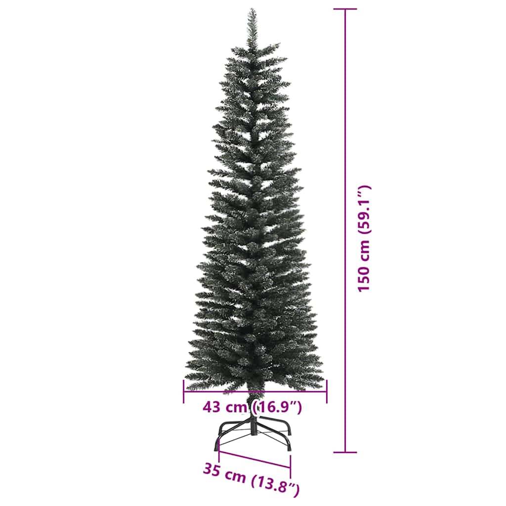 vidaXL Künstlicher Weihnachtsbaum mit 150 LEDs mit Ständer Grün 150 cm