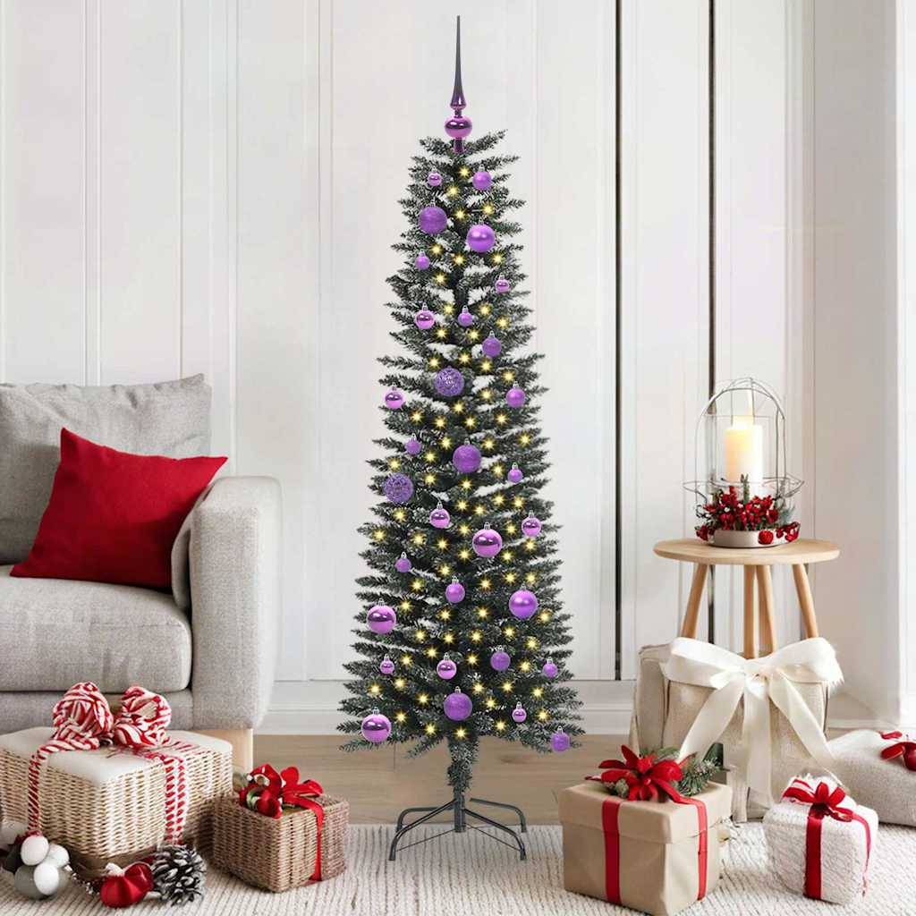 vidaXL Künstlicher Weihnachtsbaum mit 150 LEDs mit Ständer Grün 150 cm