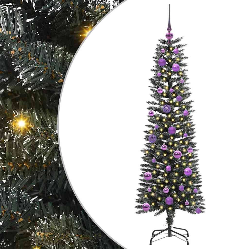 vidaXL Künstlicher Weihnachtsbaum mit 150 LEDs mit Ständer Grün 150 cm