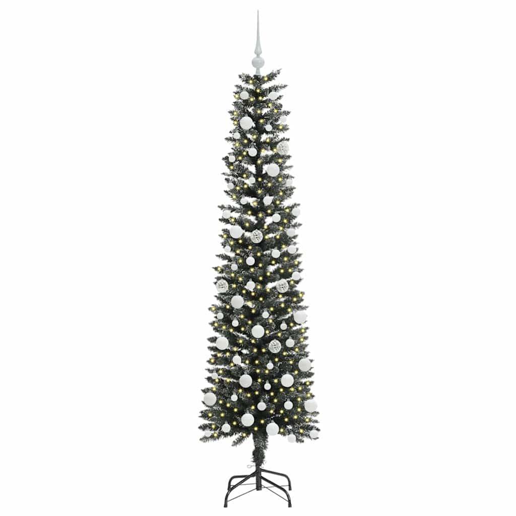 vidaXL Künstlicher Weihnachtsbaum mit 300 LEDs mit Ständer Grün 180 cm