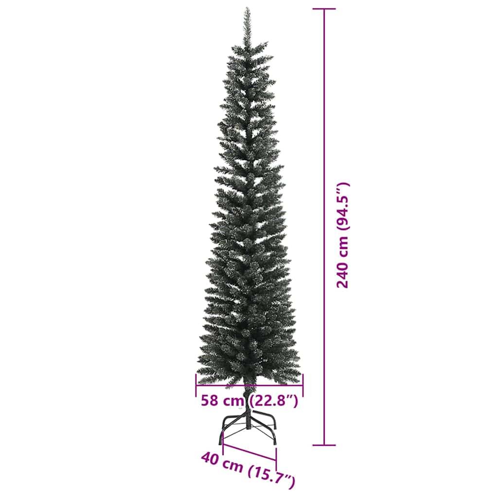 vidaXL Künstlicher Weihnachtsbaum mit 300 LEDs mit Ständer Grün 240 cm
