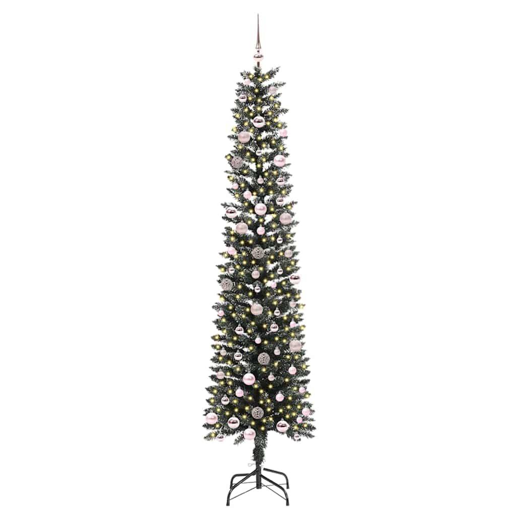 vidaXL Künstlicher Weihnachtsbaum mit 300 LEDs mit Ständer Grün 240 cm