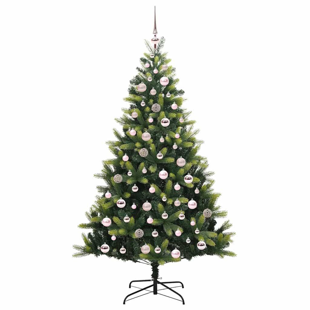 vidaXL Künstlicher Klapp-Weihnachtsbaum mit 300 LEDs Grün 180 cm