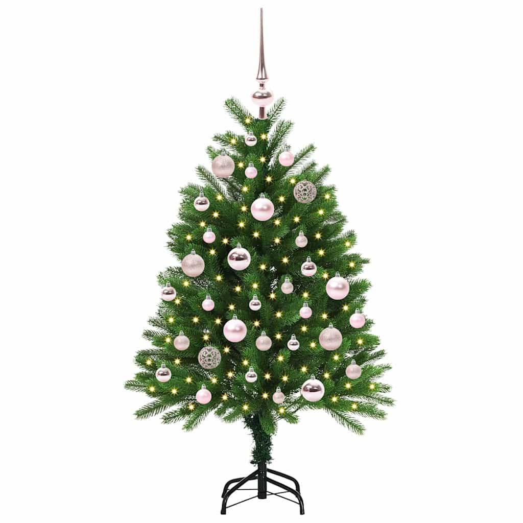 vidaXL Weihnachtsbaum mit 150 LEDs mit Ständer Grün 120 cm PE
