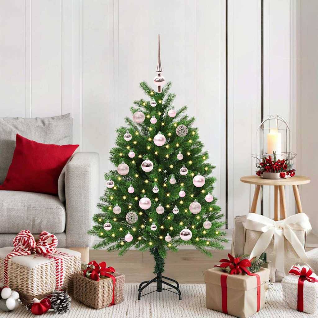vidaXL Weihnachtsbaum mit 150 LEDs mit Ständer Grün 120 cm PE