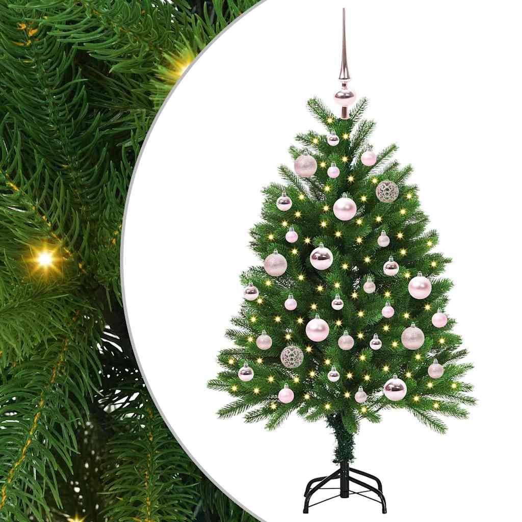 vidaXL Weihnachtsbaum mit 150 LEDs mit Ständer Grün 120 cm PE