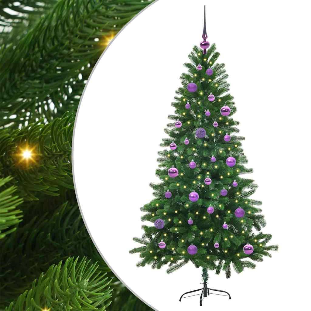 vidaXL Weihnachtsbaum mit 150 LEDs mit Ständer Grün 150 cm PE