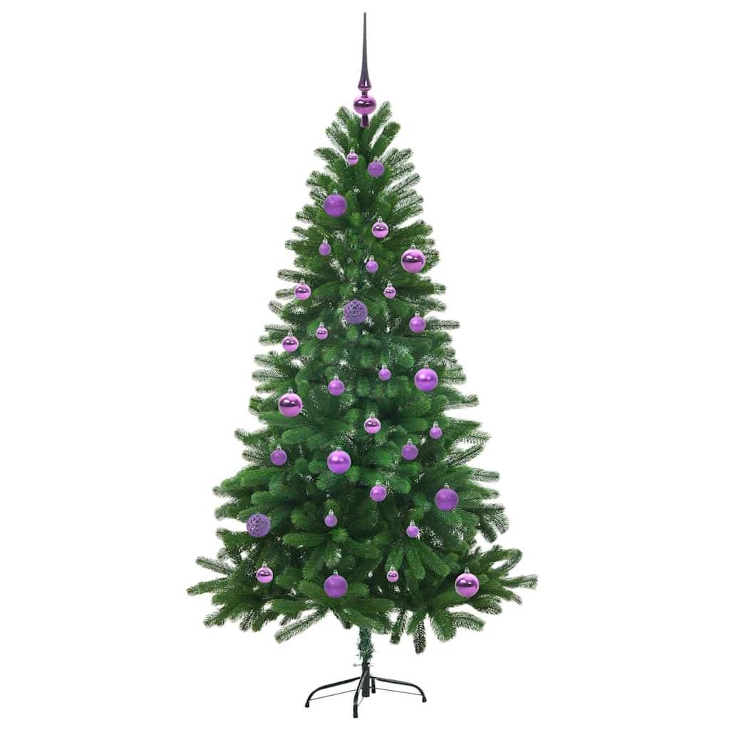 vidaXL Weihnachtsbaum mit 150 LEDs mit Ständer Grün 150 cm PE