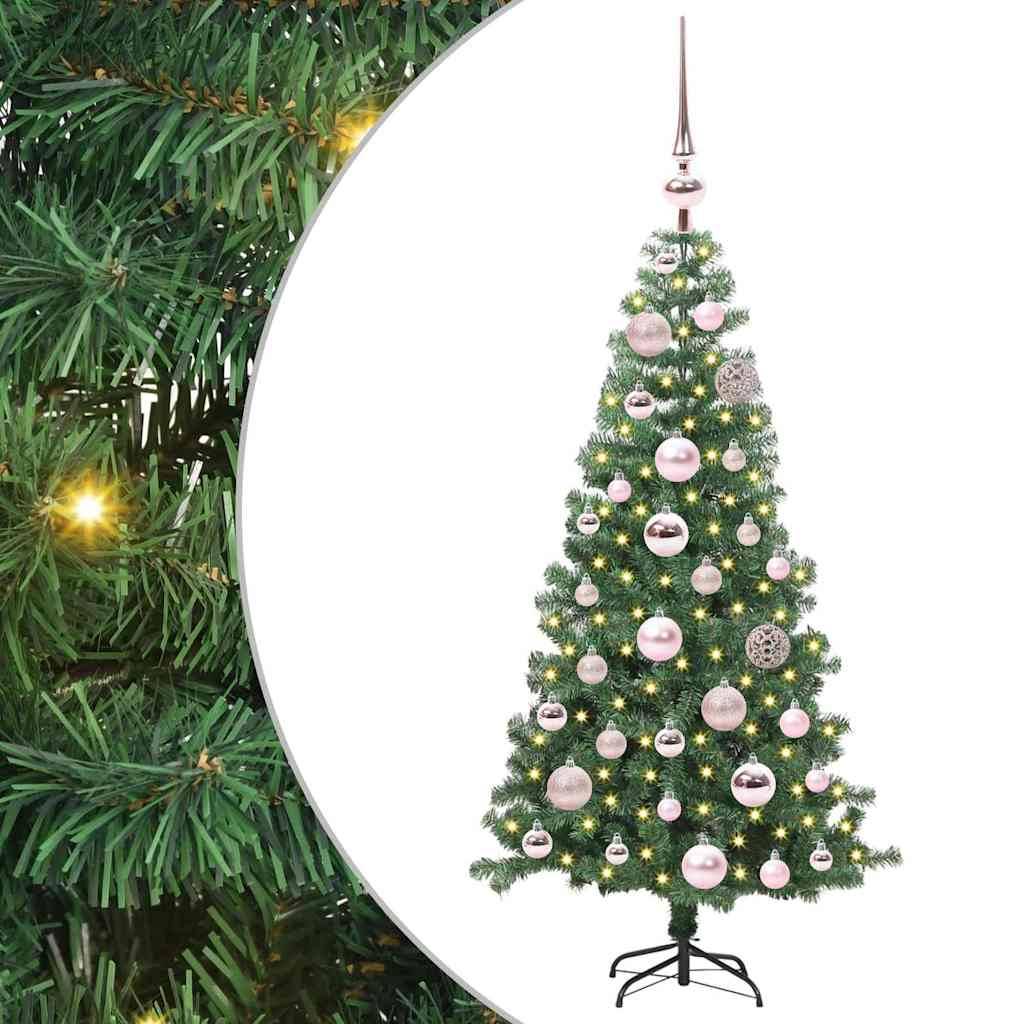 vidaXL Weihnachtsbaum Grün 120 cm PVC