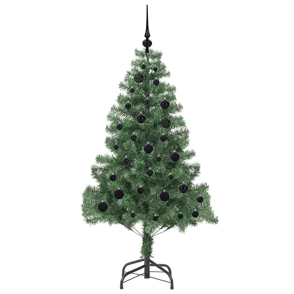 vidaXL Weihnachtsbaum mit 150 LEDs mit Ständer Grün 150 cm PVC