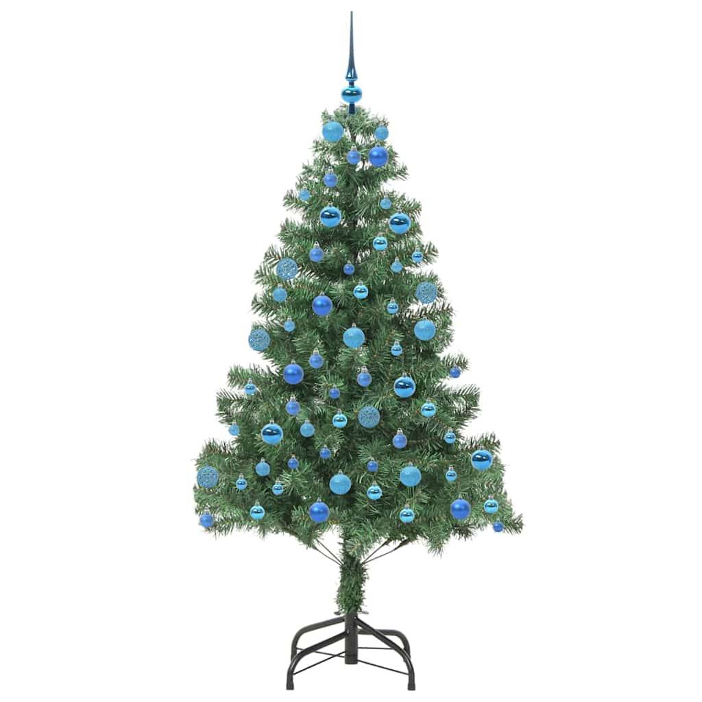 vidaXL Weihnachtsbaum mit 300 LEDs mit Ständer Grün 180 cm PVC