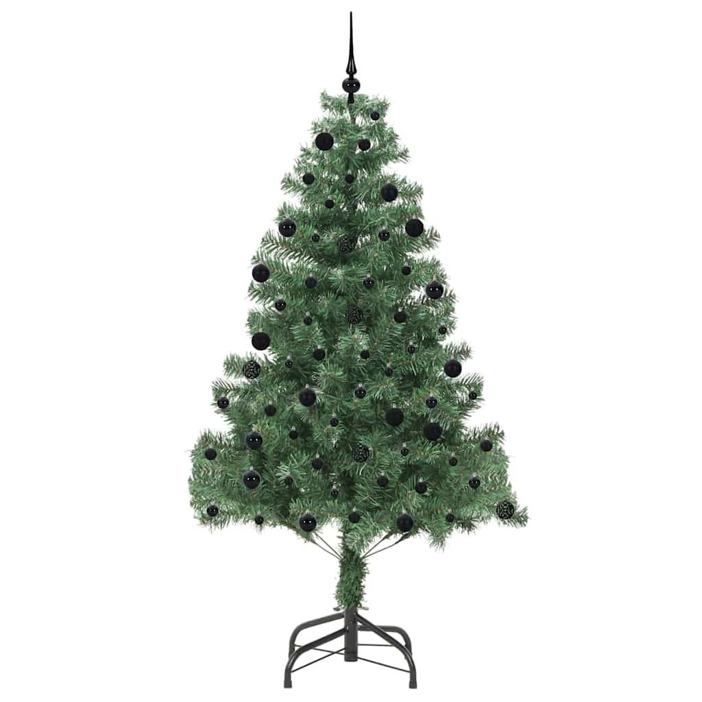vidaXL Weihnachtsbaum mit 300 LEDs mit Ständer Grün 210 cm PVC