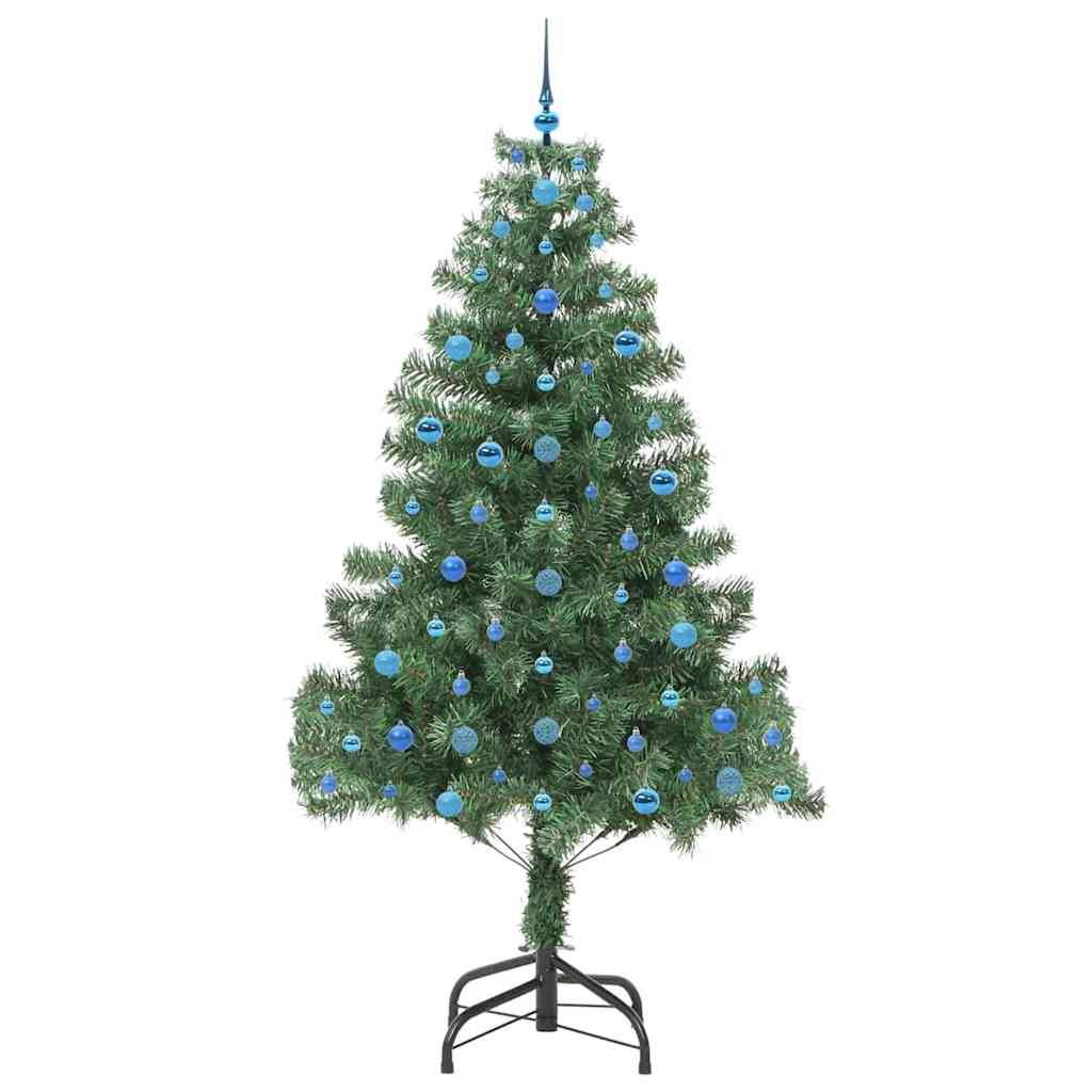 vidaXL Weihnachtsbaum mit 300 LEDs mit Ständer Grün 210 cm PVC