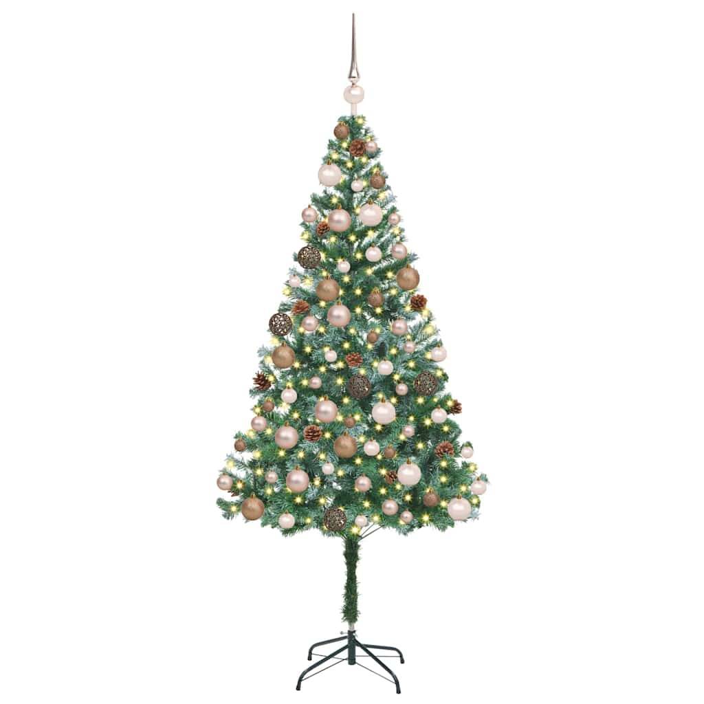vidaXL Künstlicher Weihnachtsbaum Grün 180 cm PVC und Stahl