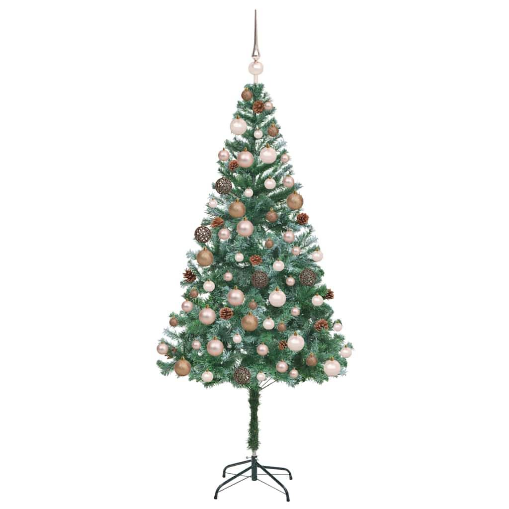 vidaXL Künstlicher Weihnachtsbaum Grün 180 cm PVC und Stahl