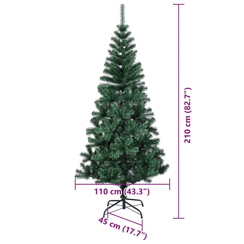 Künstlicher grüner Weihnachtsbaum, 210 cm (82,7