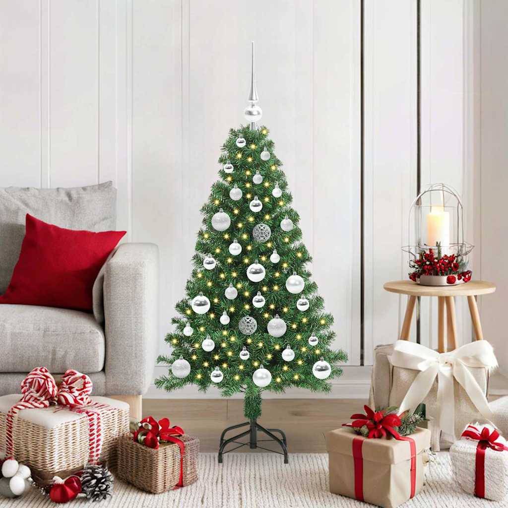 vidaXL Künstlicher Weihnachtsbaum mit 150 LEDs mit Ständer Grün 120 cm