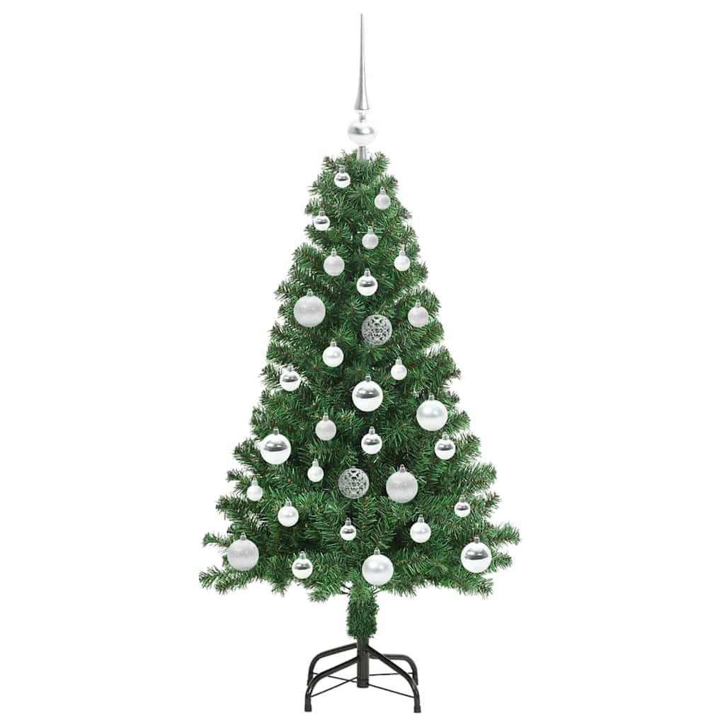 vidaXL Künstlicher Weihnachtsbaum mit 150 LEDs mit Ständer Grün 120 cm