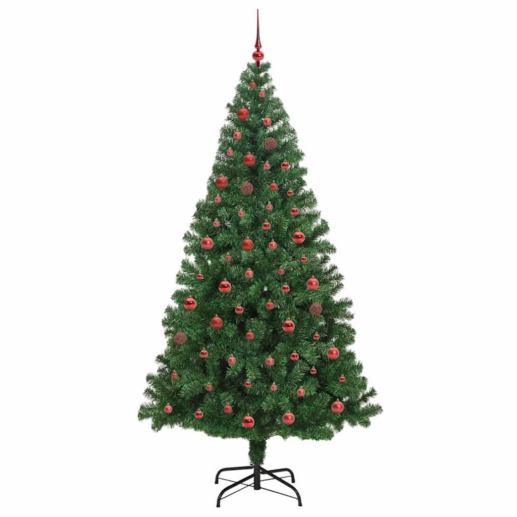 vidaXL Künstlicher Weihnachtsbaum mit 300 LEDs mit Ständer Grün 210 cm