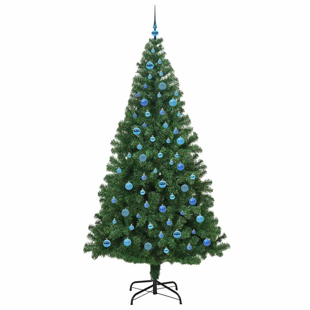 vidaXL Künstlicher Weihnachtsbaum mit 300 LEDs mit Ständer Grün 240 cm