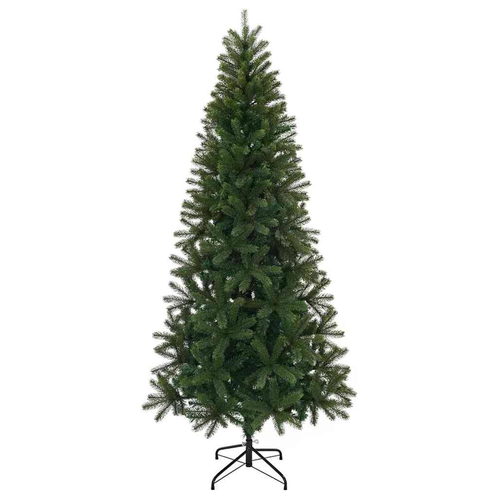 vidaXL Künstlicher Weihnachtsbaum Grün 210 cm PVC, PE und Stahl