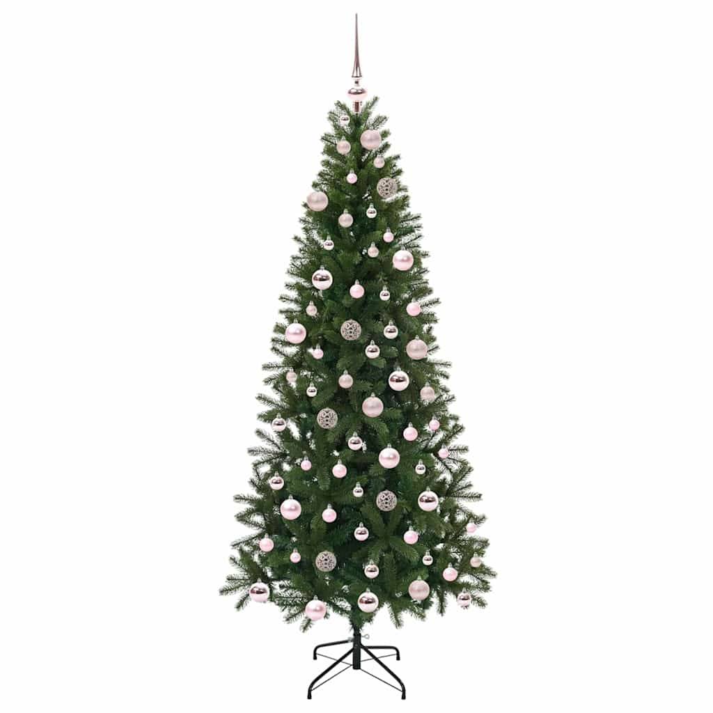vidaXL Künstlicher Weihnachtsbaum mit 300 LEDs Grün 180 cm PE und PVC