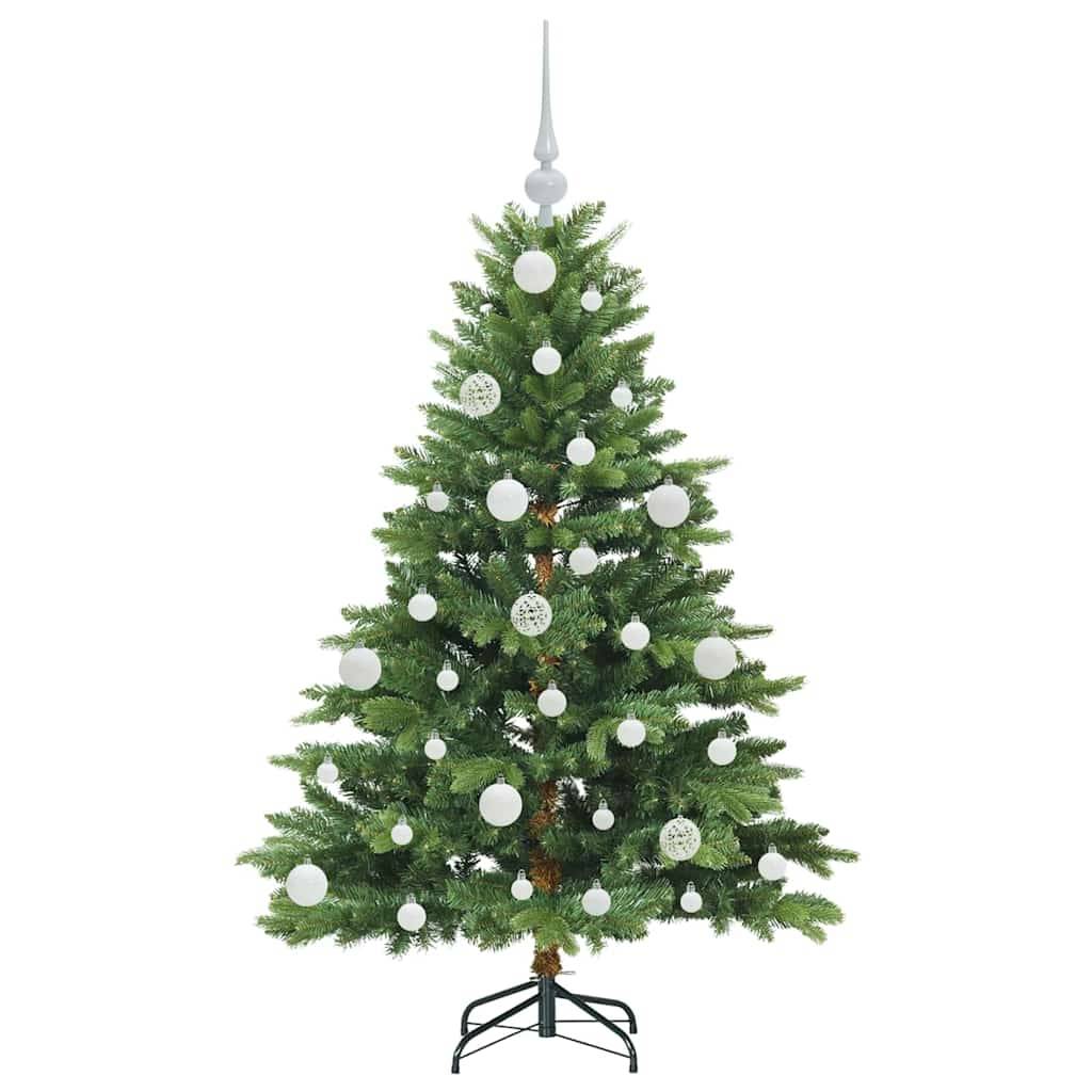 vidaXL Künstlicher Weihnachtsbaum mit 150 LEDs Grün 120 cm PE und PVC