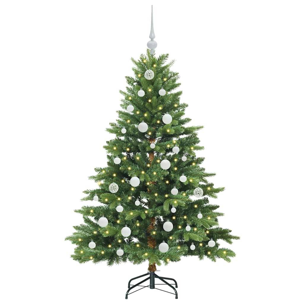 vidaXL Künstlicher Weihnachtsbaum mit 150 LEDs Grün 150 cm PE und PVC