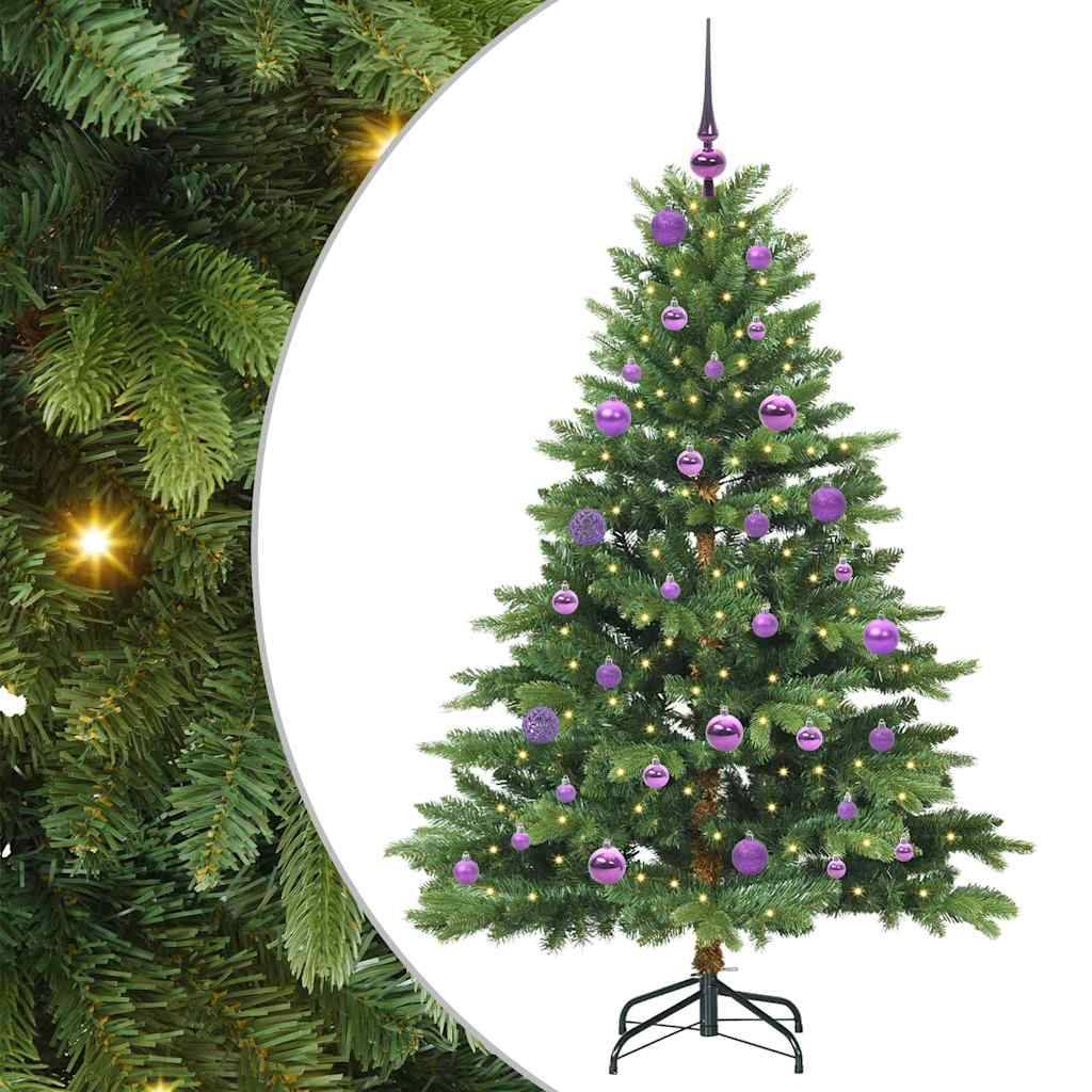 vidaXL Künstlicher Weihnachtsbaum mit 150 LEDs Grün 150 cm PE und PVC