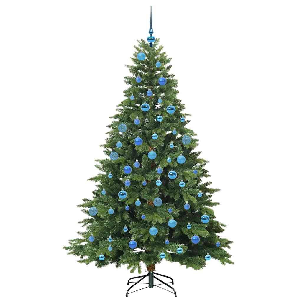 vidaXL Künstlicher Weihnachtsbaum mit 300 LEDs Grün 180 cm PE und PVC