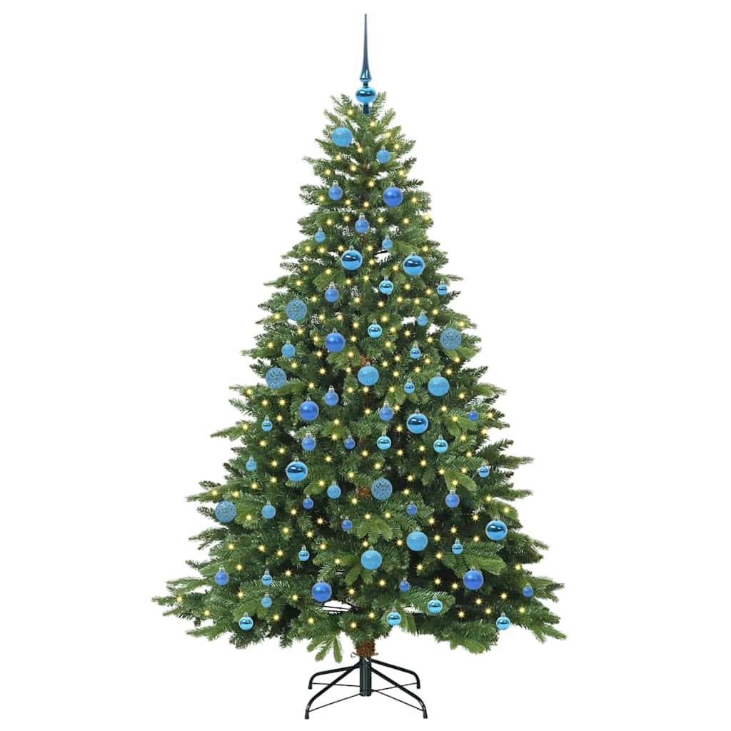 vidaXL Künstlicher Weihnachtsbaum mit 300 LEDs Grün 180 cm PE und PVC
