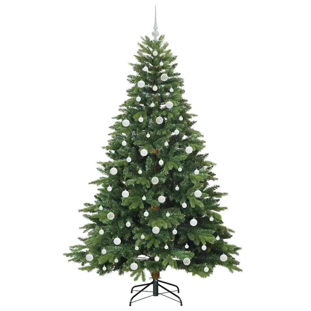 vidaXL Künstlicher Weihnachtsbaum mit 300 LEDs Grün 210 cm PE und PVC
