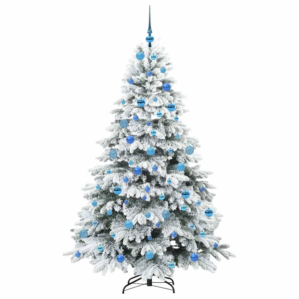 vidaXL Künstlicher Weihnachtsbaum mit 300 LEDs Weiß 180 cm PE und PVC