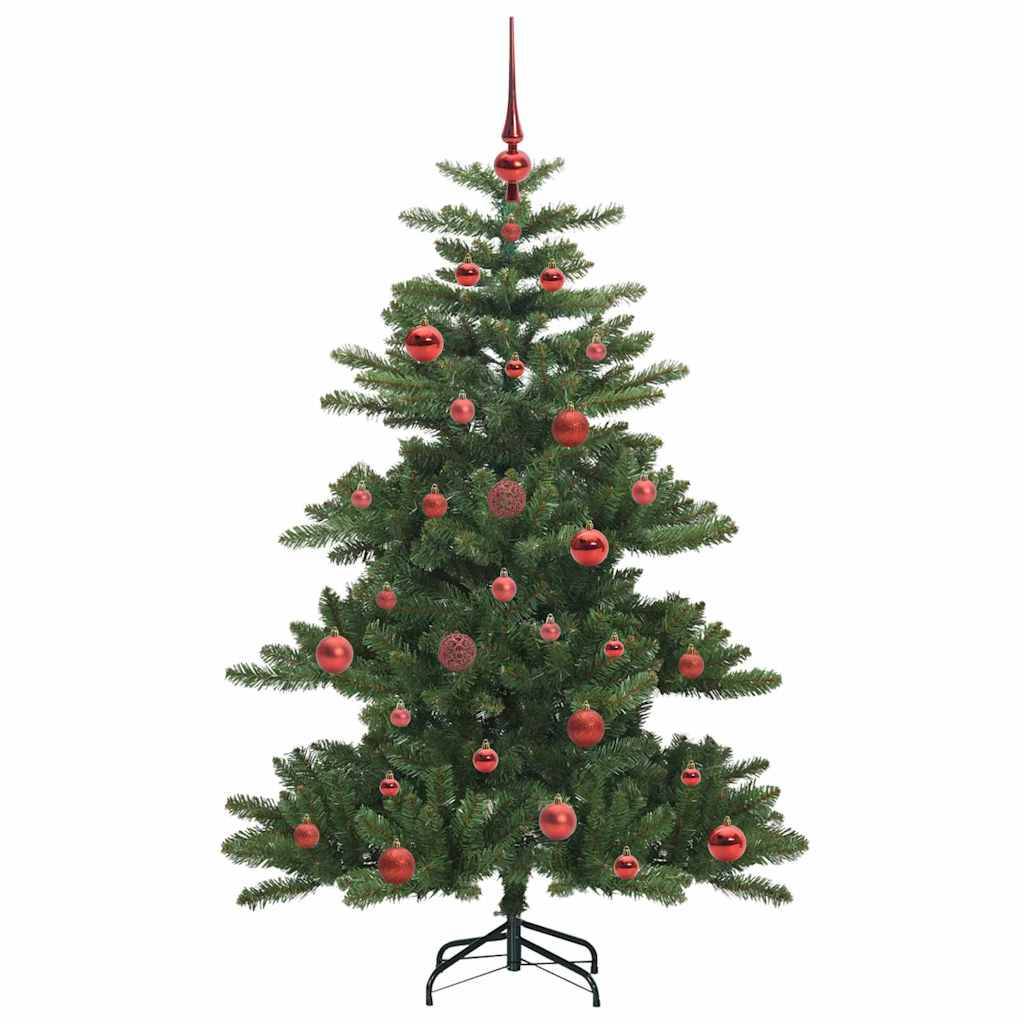 vidaXL Künstlicher klappbarer Weihnachtsbaum Grün 150 cm PVC und Stahl