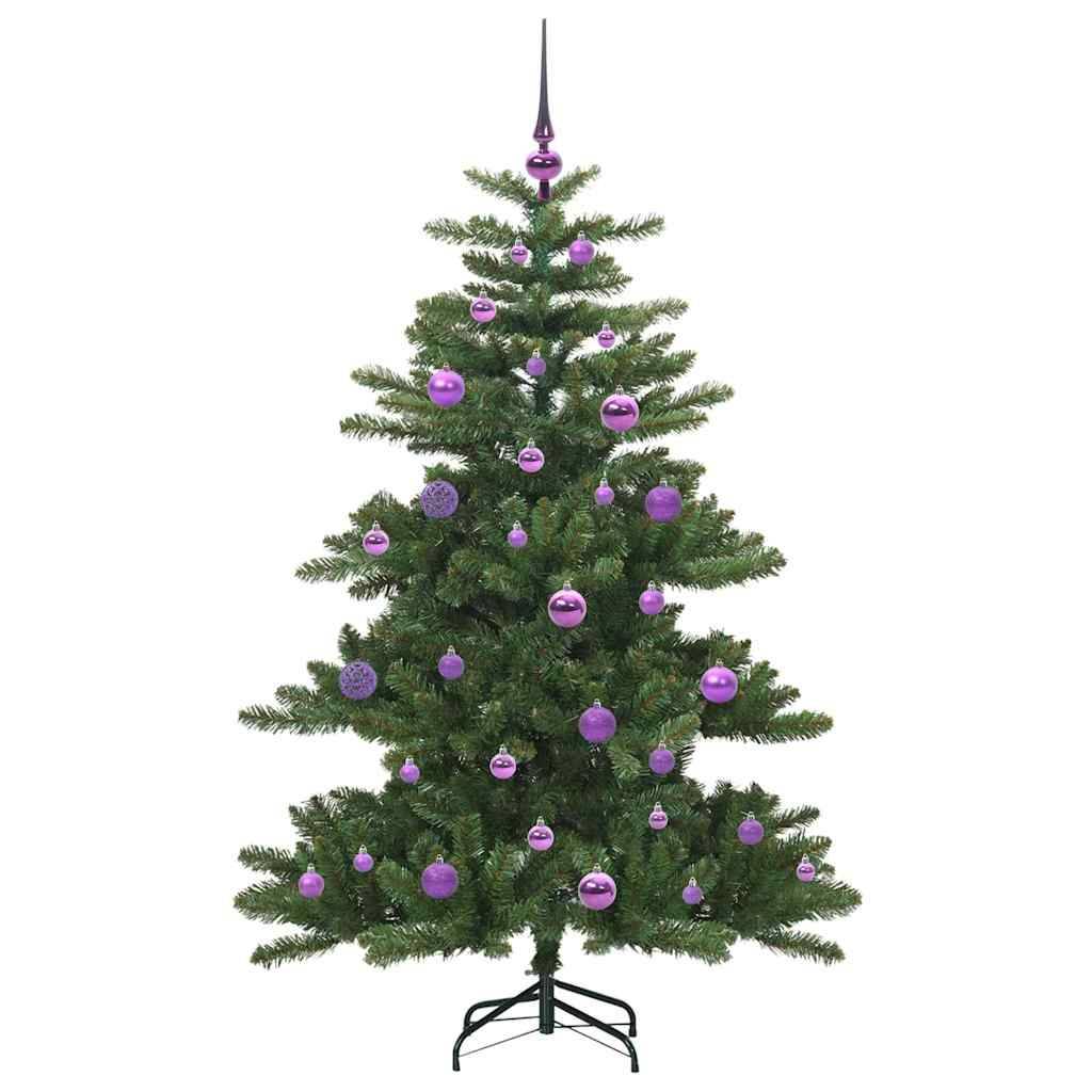 vidaXL Künstlicher klappbarer Weihnachtsbaum Grün 150 cm PVC und Stahl