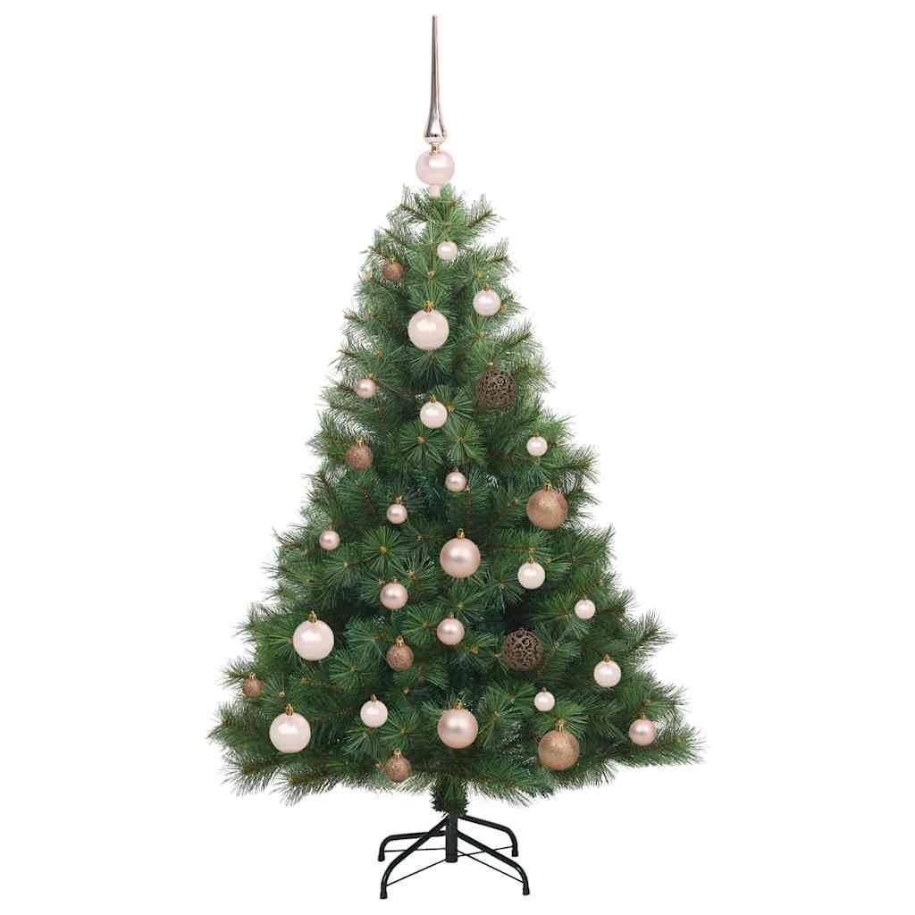 vidaXL Künstlicher Weihnachtsbaum mit 150 LEDs Grün 120 cm PE und PVC