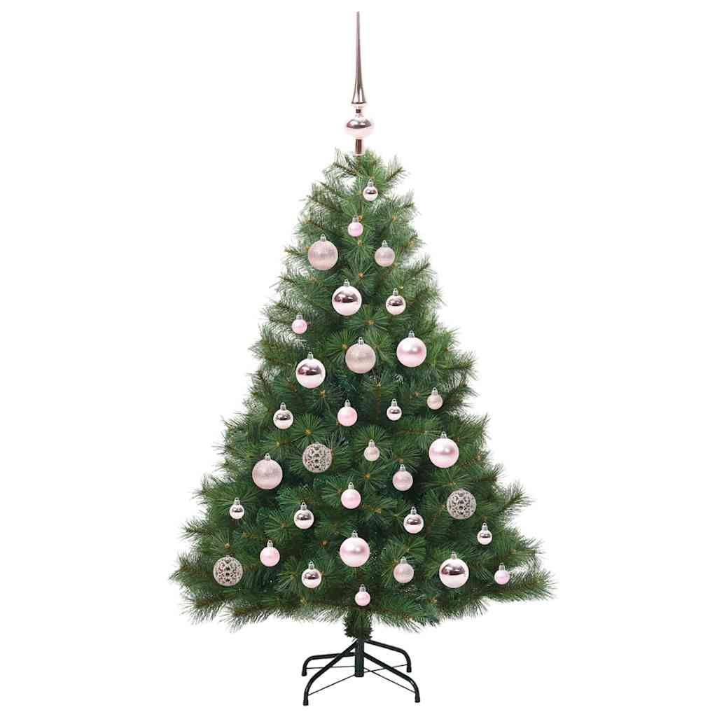 vidaXL Künstlicher Weihnachtsbaum mit 150 LEDs Grün 120 cm PE und PVC