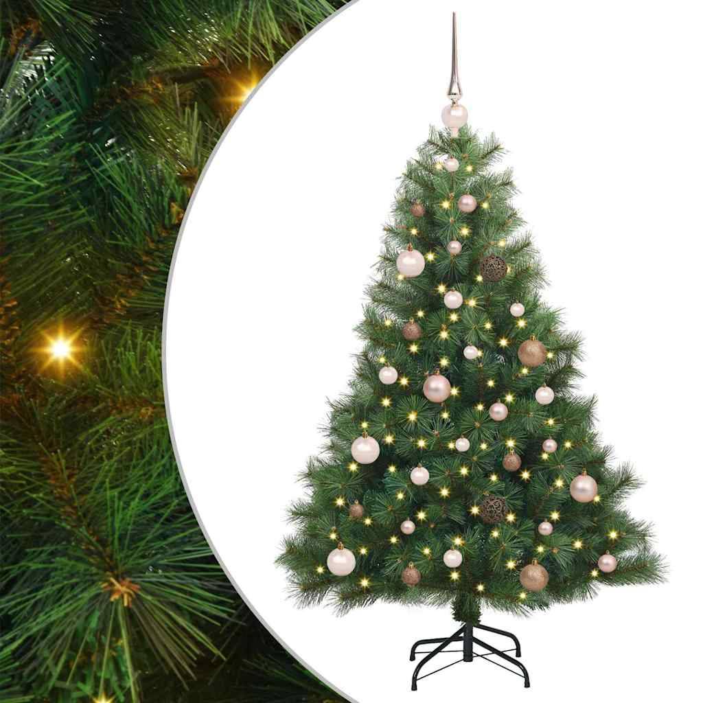 vidaXL Künstlicher Weihnachtsbaum mit 150 LEDs Grün 150 cm PE und PVC