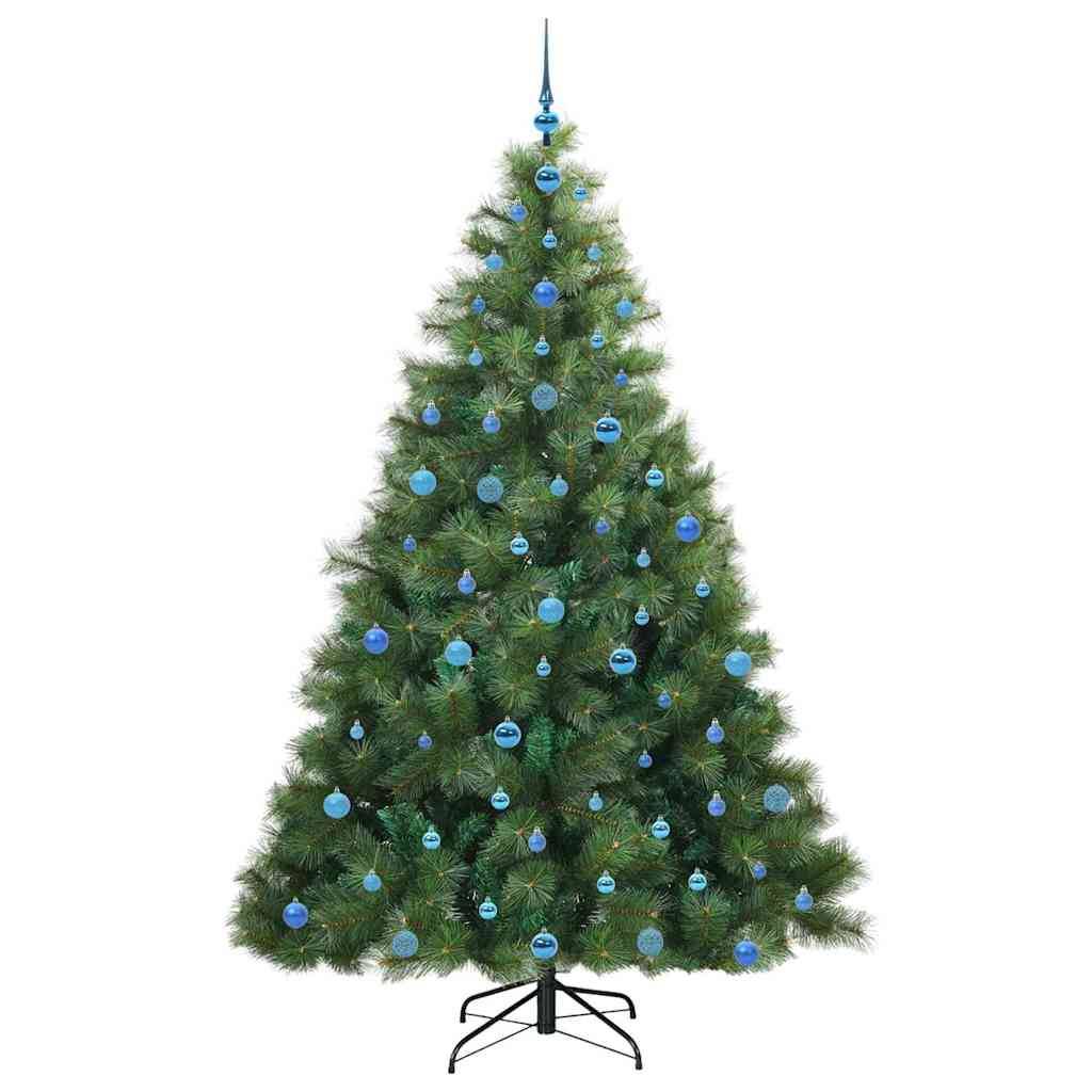vidaXL Künstlicher Weihnachtsbaum mit 300 LEDs Grün 210 cm PE und PVC
