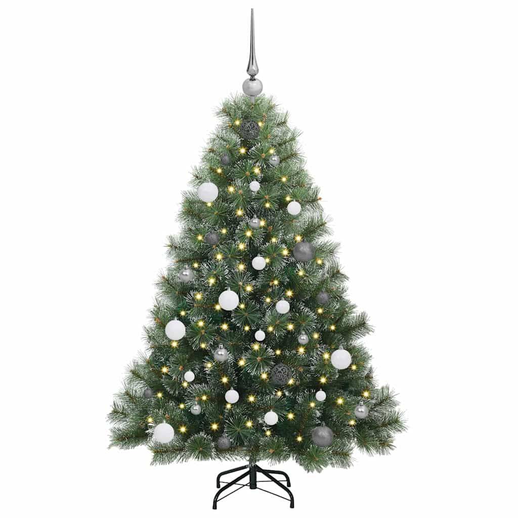 vidaXL Künstlicher Weihnachtsbaum mit 150 LEDs Grün 150 cm PE und PVC