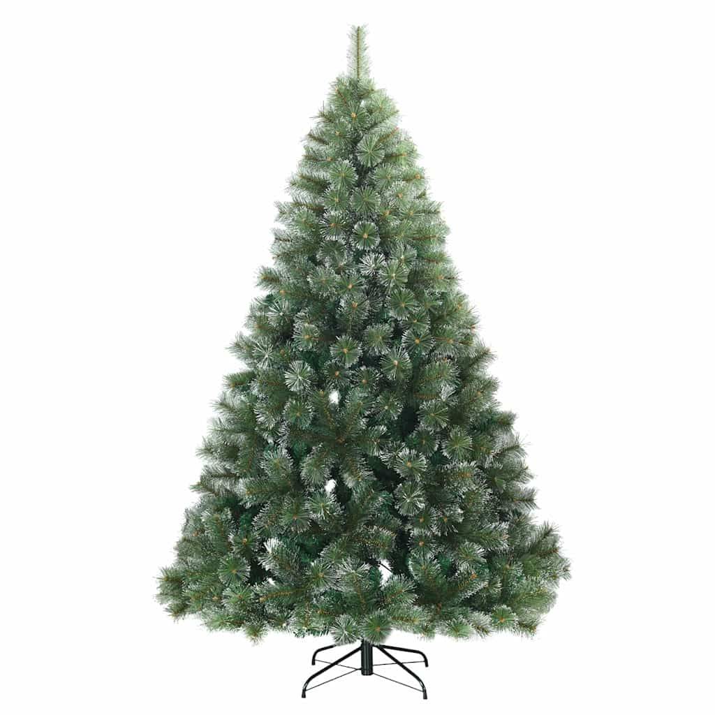 vidaXL Künstlicher Weihnachtsbaum mit 300 LEDs Grün 210 cm PE und PVC