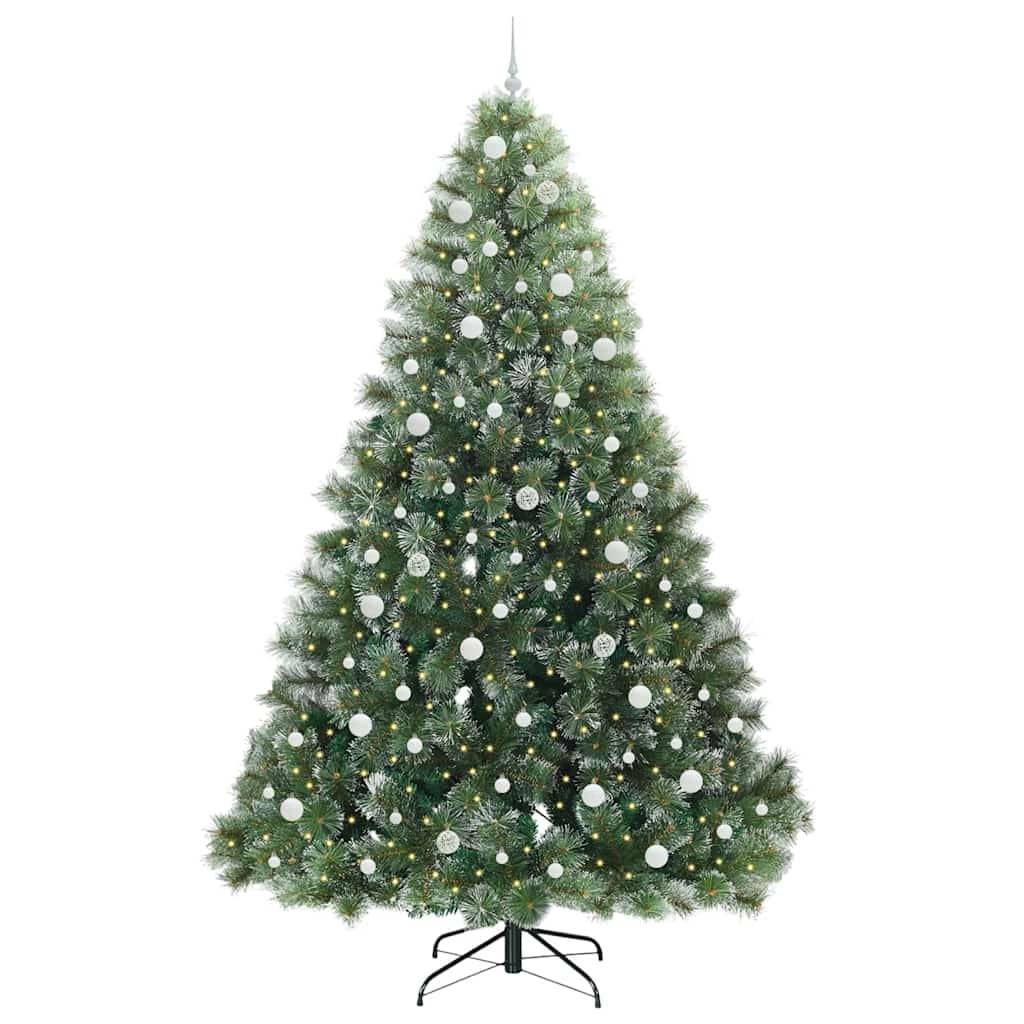 vidaXL Künstlicher Weihnachtsbaum mit 300 LEDs Grün 240 cm PE und PVC