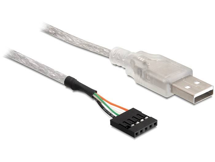 DELOCK USB Kabel Pinheader 5Pin -> A Bu/St 0.70m Multimedia-Technik USB-Kabel